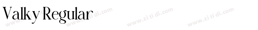 Valky Regular字体转换 Valky Regular字体转换